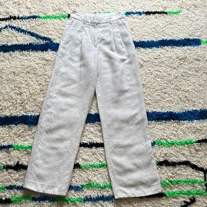 COPY - Wilfred Effortless Linen Pant - Natural Ecru (Aritzia)